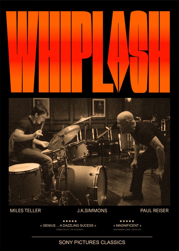 whiplash poster aesthetic